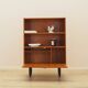 Danish teak-veneered bookcase with a bar and adjustable shelves, 1970s.