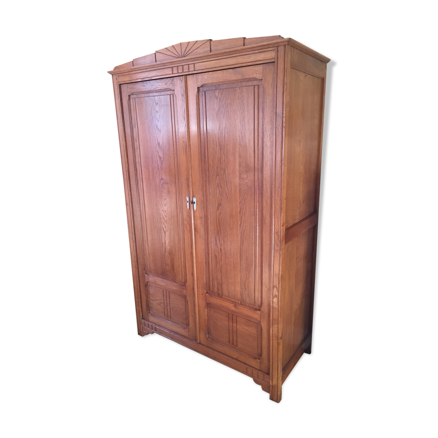 Wardrobe wood massive art deco