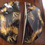 3 wall lights signed Grech