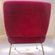 Vintage "Kiss" raspberry armchair