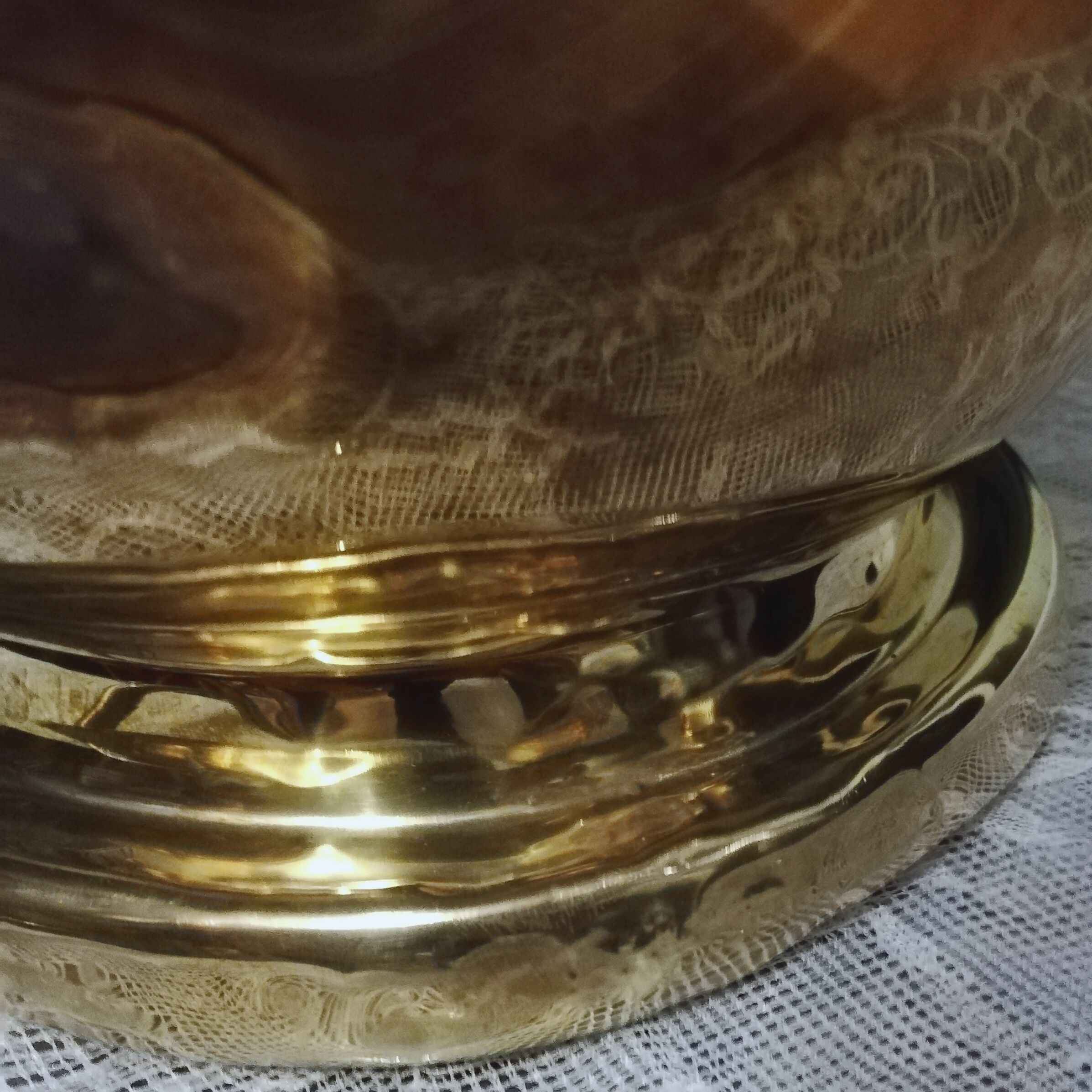 Golden brass lamp height 69cm