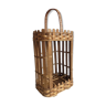 Bottle holder and Mini bar of rattan and wood