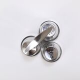 Set of condiments Marianne Denzel salt and pepper, Berndorf, Austria, 1960s