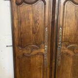 Paire de Portes d'armoire ancienne et sa traverse