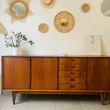 Vintage sideboard from 1962, signed