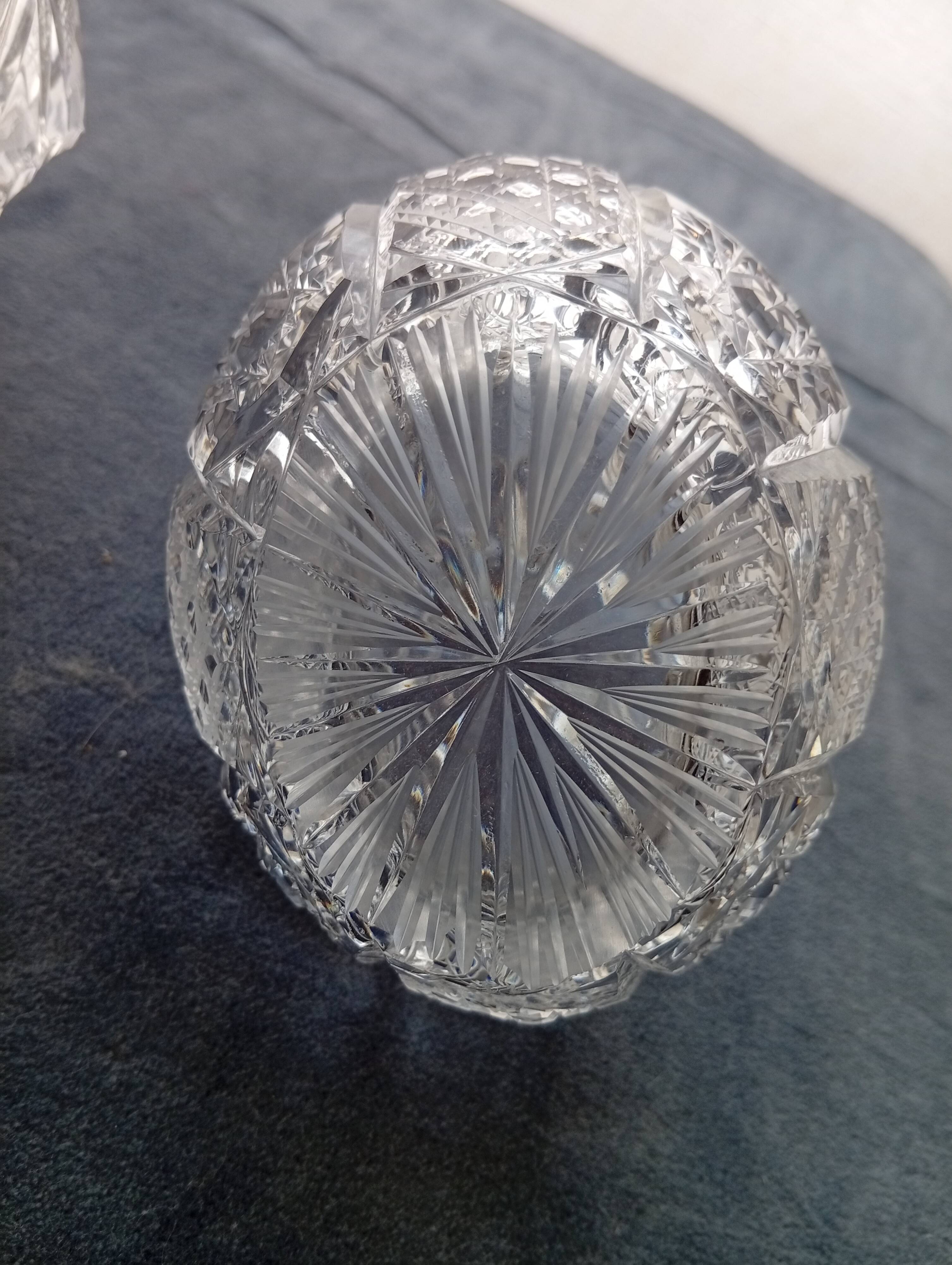 Set of crystal baskets from Zawiercie