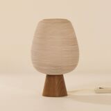 Table lamp in Wenge and Satin glass by Philips, 1960s