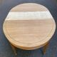 Louis XVI round extendable dining table renovated 160cm 19th century