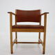 1960s Borge Mogensen Oak and Leather Desk Chair, Denmark