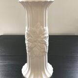 Earthenware column with floral decoration