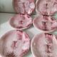 Set of 6 Italian plates CAPA San Polo hand-painted from the 1970s.