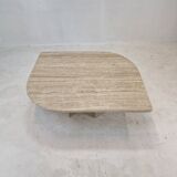 Italian travertine coffee table, 1980's