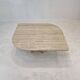 Italian travertine coffee table, 1980's