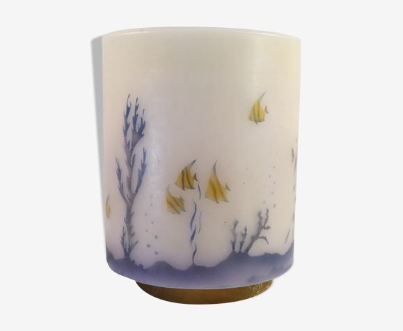 Lampe veilleuse vintage d'enfant decor de fond marin