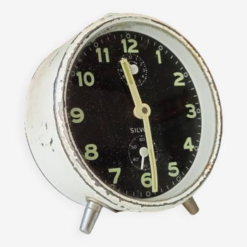 Vintage mechanical alarm clock Silvoz 70s/80s