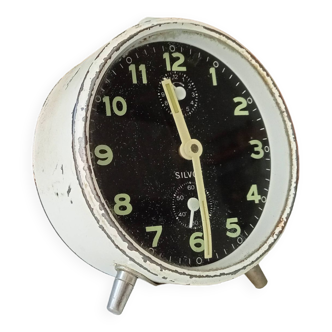 Vintage mechanical alarm clock Silvoz 70s/80s