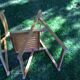 Series of 3 folding chairs