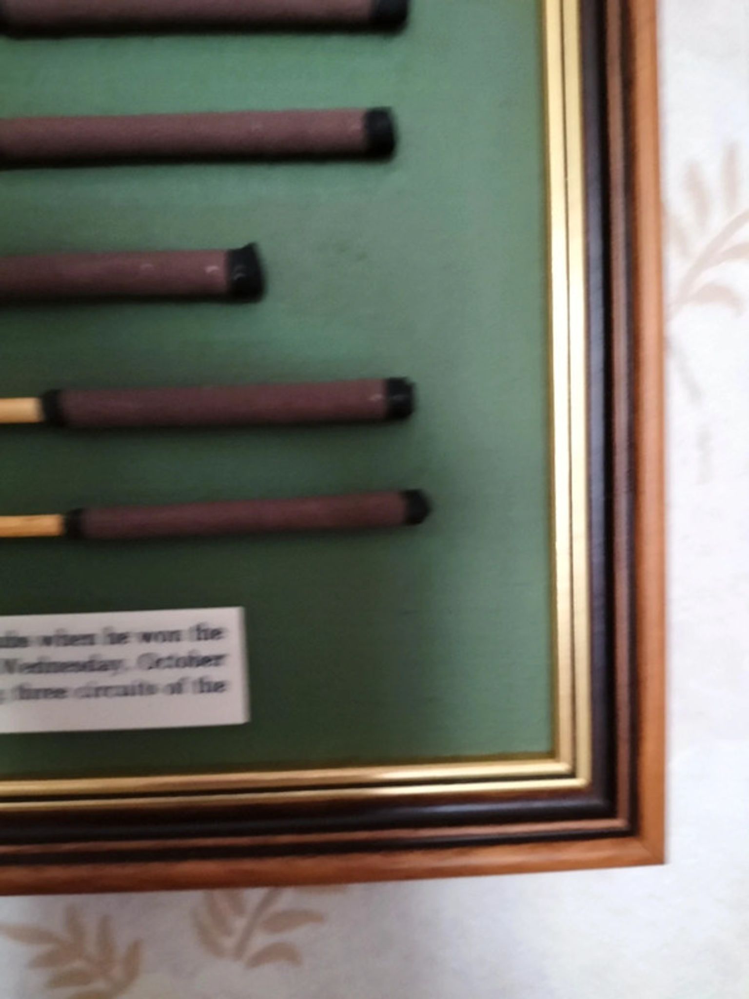 Vintage frame collection golf william park senior of musselburgh 1834- 1903