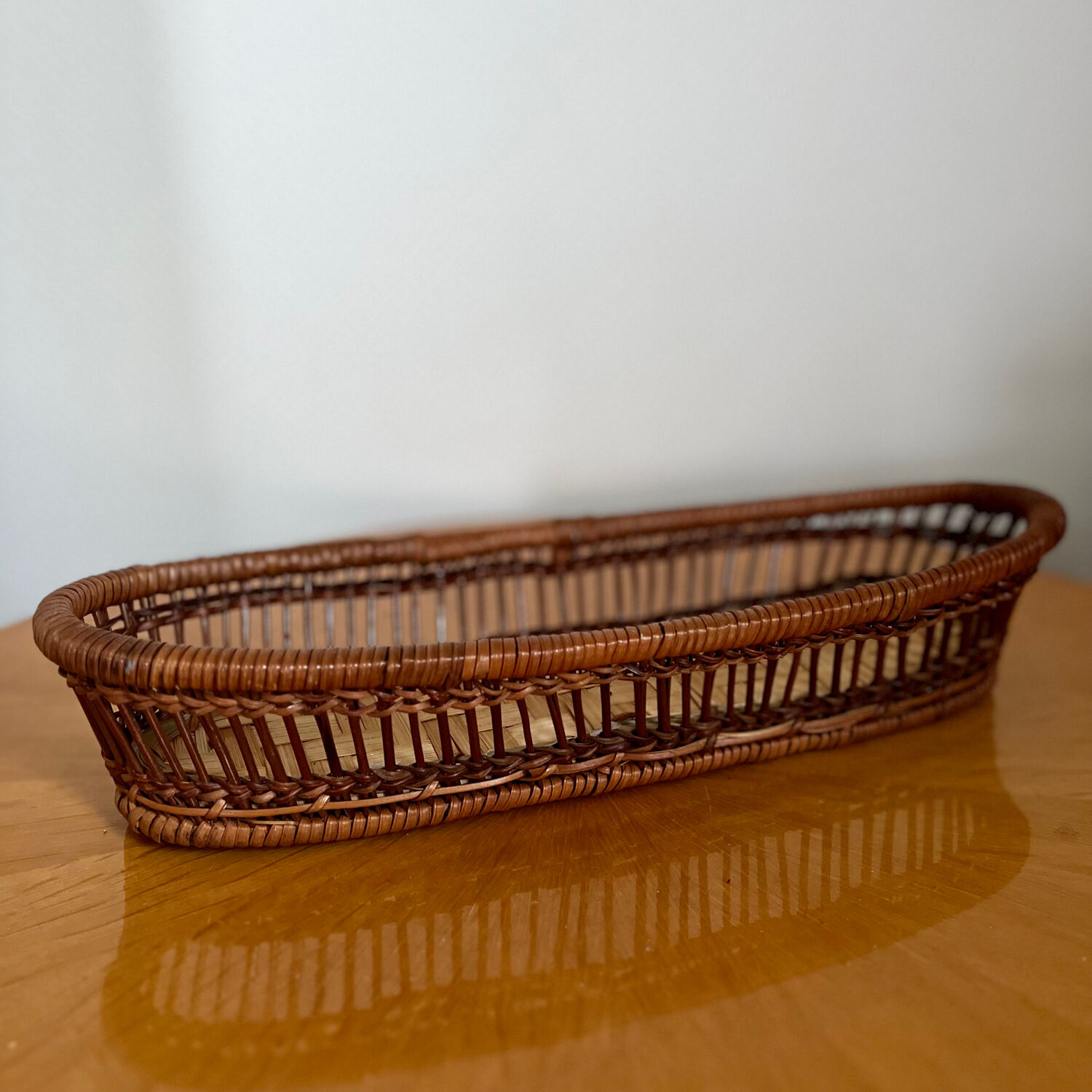 Vintage wicker basket