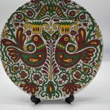 Plate in cloisonnés enamels decorated Acapulco