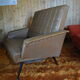 Sofa bench skai camel 50s
