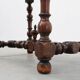 French Louis XIII Walnut Side Table with Drawer and Turned Legs, circa 1850
