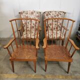 Pair of Baumann fan armchairs
