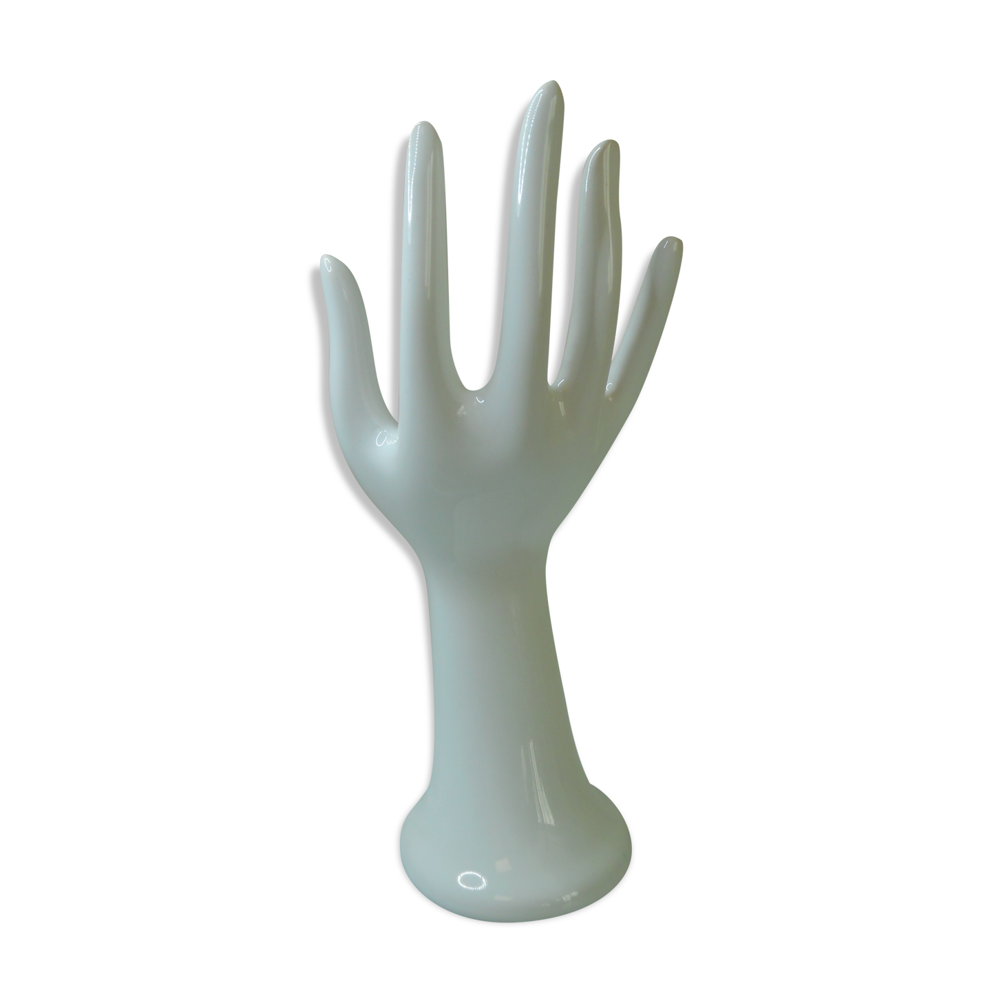 Vintage white ceramic hand