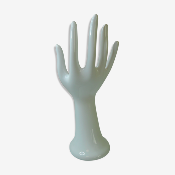 Vintage white ceramic hand