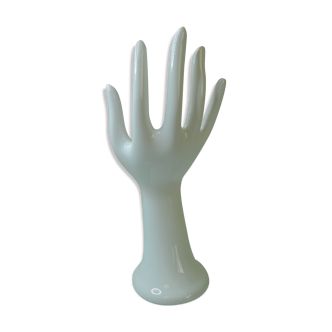 Vintage white ceramic hand