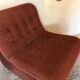 Vintage chair upholstered in corduroy