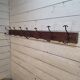 School coat rack with 8 hooks