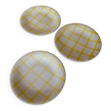 3 Salins dessert plates