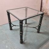 Table basse fonte & verre