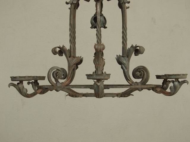 Lustre en fer forgé