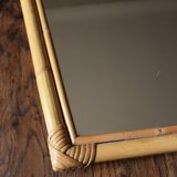 Vintage Mirror Light wood bamboo way