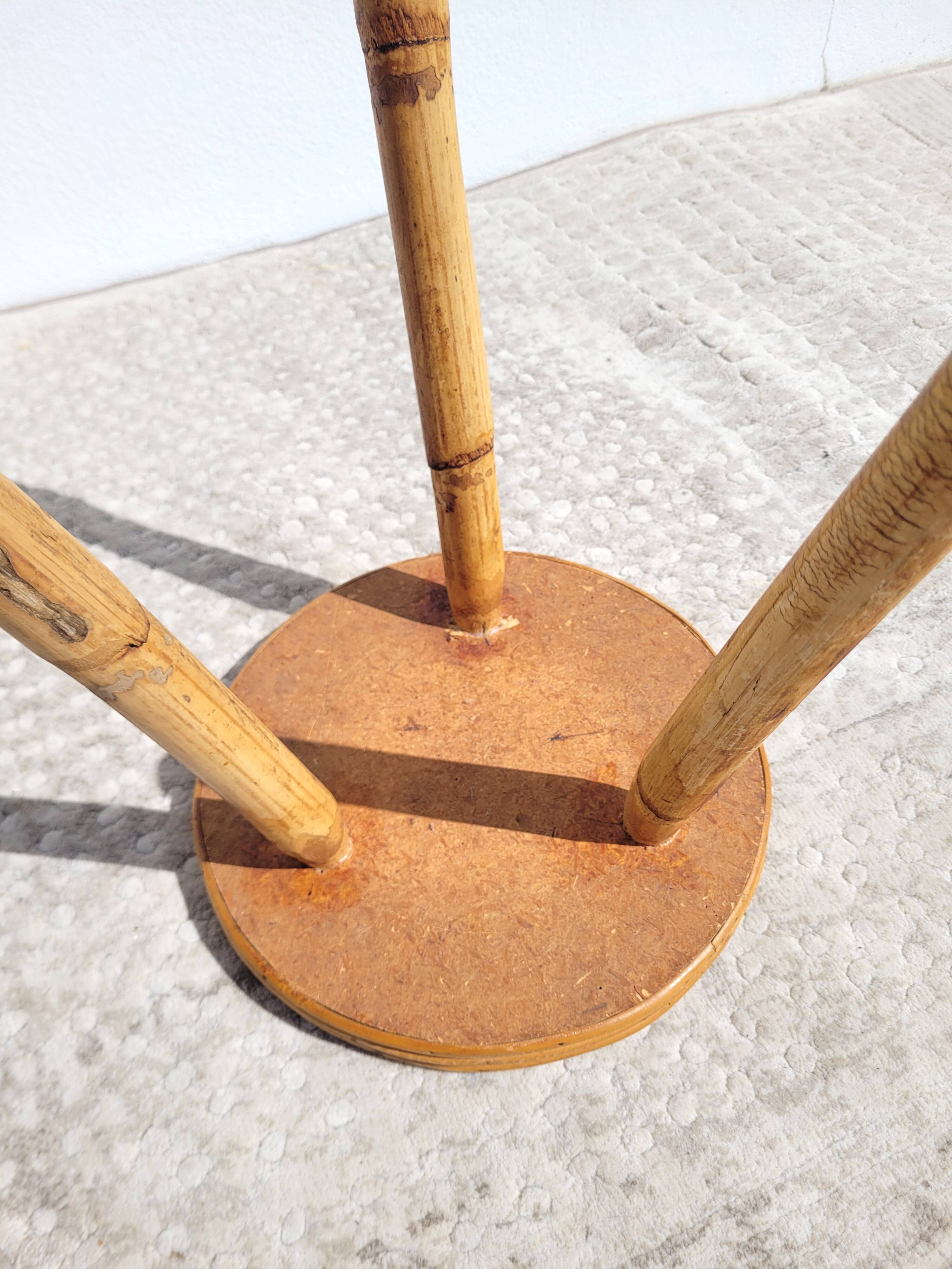 Vintage rattan stool