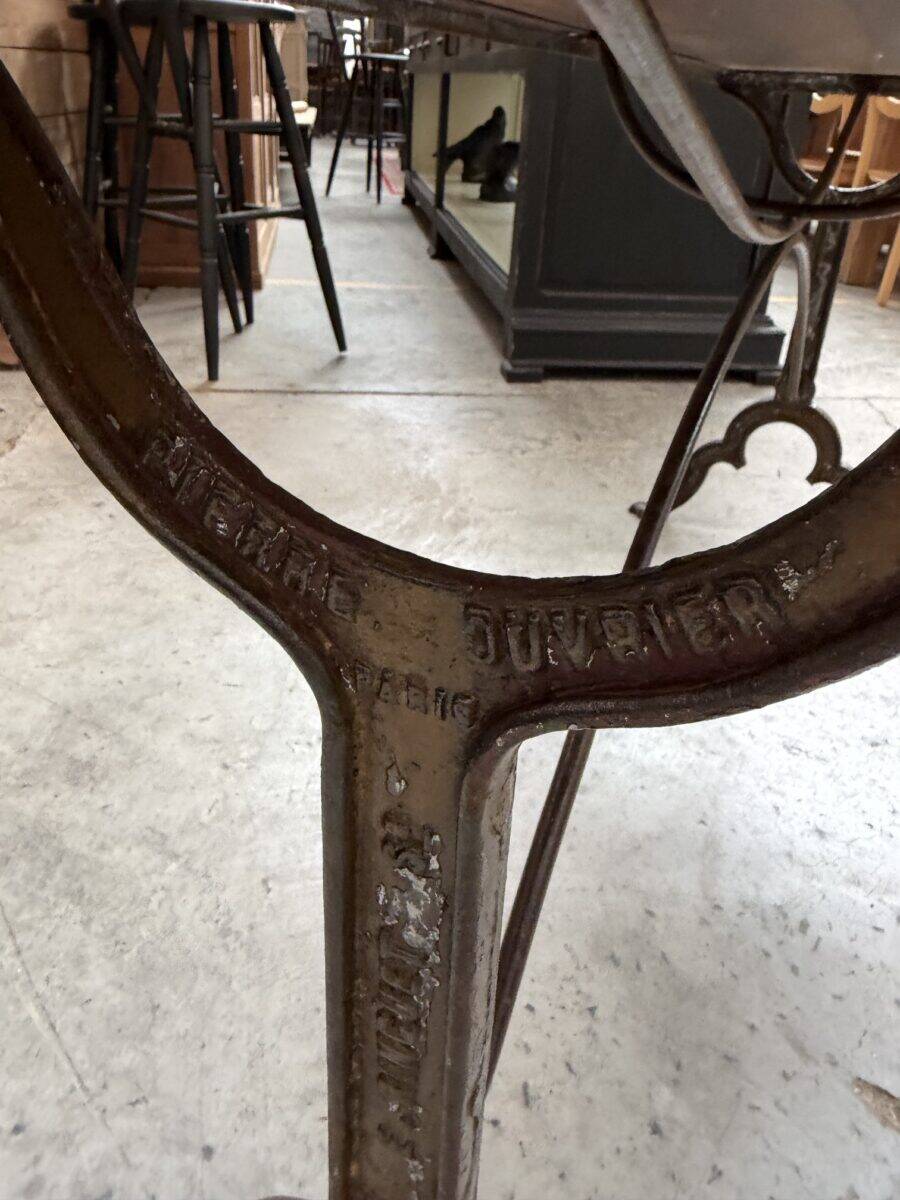 Bistro table from the early 20th century.
