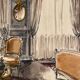 Painting decorative art interior architecture 30-50s