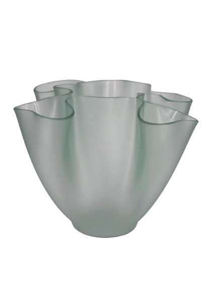 Glass Vase, "Cartoccio" model by Pietro Chiesa for Fontana Arte