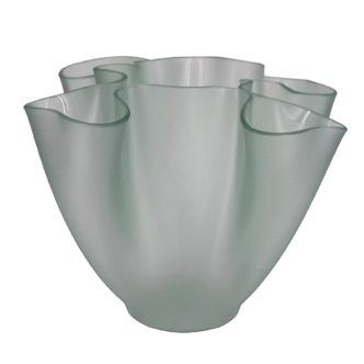 Glass Vase, "Cartoccio" model by Pietro Chiesa for Fontana Arte