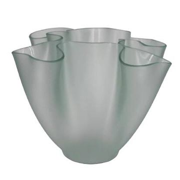 Glass Vase, "Cartoccio" model by Pietro Chiesa for Fontana Arte