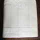 Old sheet linen embroidery monogram day curtain fabrics