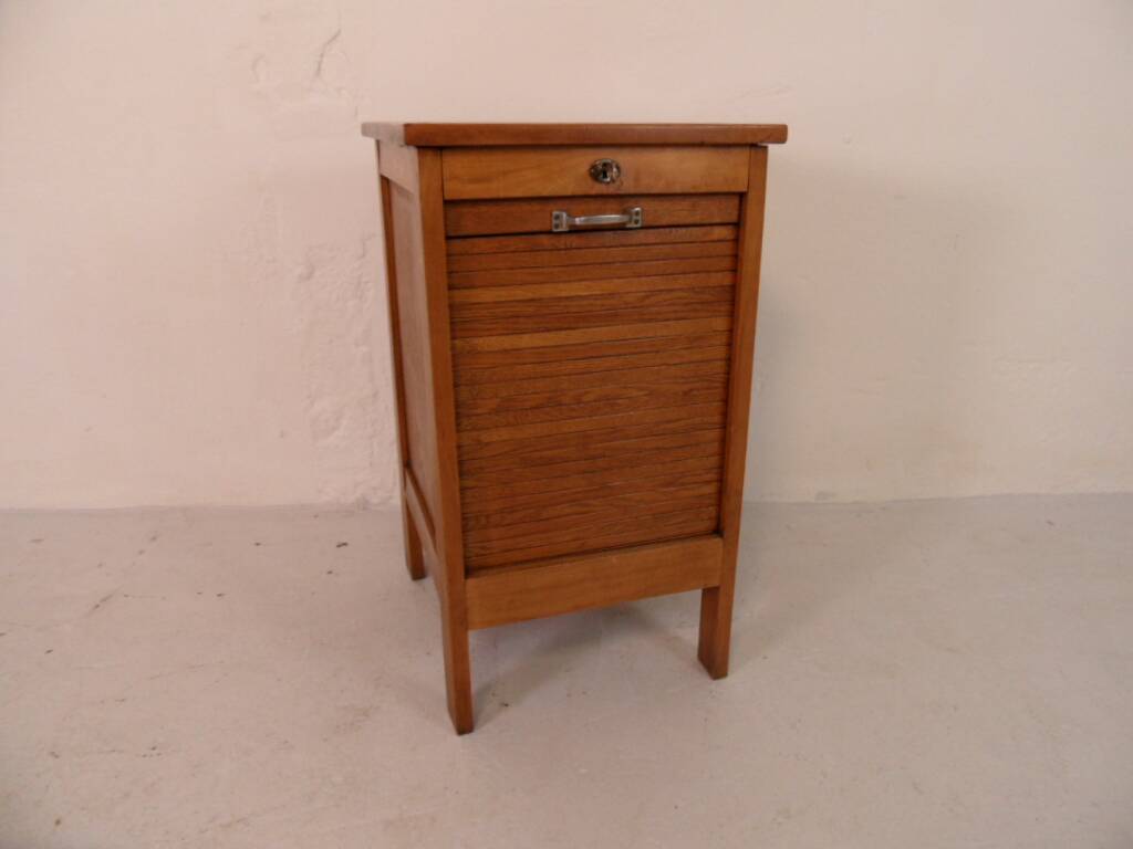 Vintage filing cabinet with roller shutter