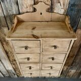 Hanging craft cabinet with drawers