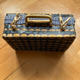 Wicker suitcase