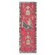 Vintage Turkish Hand-Knotted Wool Cotton Pink Runner Rug 85x260