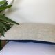 Two-sided cushion braided white black navy blue