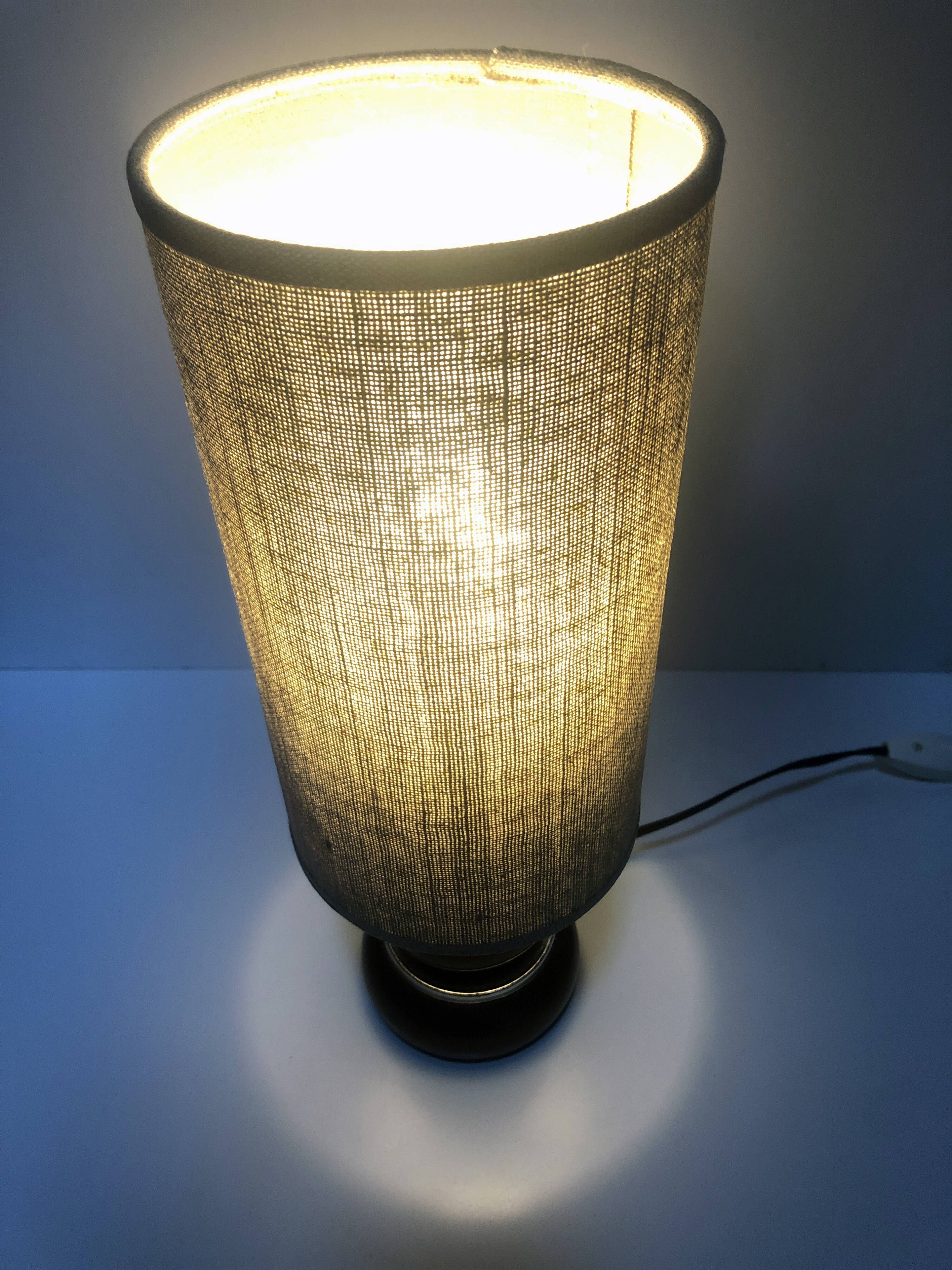 Lampe Vintage • Bois et Métal • 1970