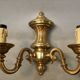 Set of 4 bronze wall lights